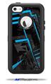 Baja 0004 Blue Medium - Decal Style Vinyl Skin fits Otterbox Defender iPhone 5C Case (CASE SOLD SEPARATELY)