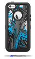 Baja 0032 Blue Medium - Decal Style Vinyl Skin fits Otterbox Defender iPhone 5C Case (CASE SOLD SEPARATELY)