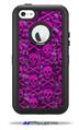 Pink Skull Bones - Decal Style Vinyl Skin fits Otterbox Defender iPhone 5C Case (CASE SOLD SEPARATELY)