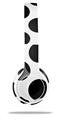 Skin Decal Wrap compatible with Beats Solo 2 WIRED Headphones Kearas Polka Dots White And Black (HEADPHONES NOT INCLUDED)