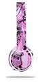 Skin Decal Wrap compatible with Beats Solo 2 WIRED Headphones Scene Kid Sketches Pink (HEADPHONES NOT INCLUDED)
