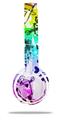 Skin Decal Wrap compatible with Beats Solo 2 WIRED Headphones Scene Kid Sketches Rainbow (HEADPHONES NOT INCLUDED)