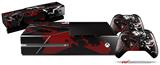 Baja 0003 Red Dark - Holiday Bundle Decal Style Skin fits XBOX One Console Original, Kinect and 2 Controllers (XBOX SYSTEM NOT INCLUDED)