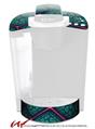 Decal Style Vinyl Skin compatible with Keurig K40 Elite Coffee Makers Linear Cosmos Teal (KEURIG NOT INCLUDED)