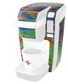 Decal Style Vinyl Skin compatible with Keurig K10 / K15 Mini Plus Coffee Makers Tie Dye Tiger 100 (KEURIG NOT INCLUDED)