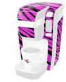 Decal Style Vinyl Skin compatible with Keurig K10 / K15 Mini Plus Coffee Makers Pink Tiger (KEURIG NOT INCLUDED)