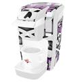 Decal Style Vinyl Skin compatible with Keurig K10 / K15 Mini Plus Coffee Makers Princess Skull Purple (KEURIG NOT INCLUDED)