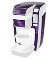 Decal Style Vinyl Skin compatible with Keurig K10 / K15 Mini Plus Coffee Makers Bokeh Music Purple (KEURIG NOT INCLUDED)