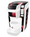 Decal Style Vinyl Skin compatible with Keurig K10 / K15 Mini Plus Coffee Makers Strawberries on Black (KEURIG NOT INCLUDED)