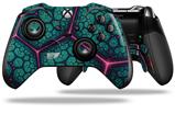 Decal Skin compatible with Microsoft XBOX One ELITE Wireless ControllerLinear Cosmos Teal