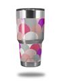 Skin Decal Wrap for Yeti Tumbler Rambler 30 oz Brushed Circles Pink (TUMBLER NOT INCLUDED)