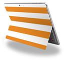 Psycho Stripes Orange and White - Decal Style Vinyl Skin (fits Microsoft Surface Pro 4)