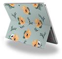 Poppy Orange Light Blue - Decal Style Vinyl Skin fits Microsoft Surface Pro 4 (SURFACE NOT INCLUDED)