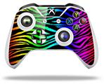 WraptorSkinz Decal Skin Wrap Set works with 2016 and newer XBOX One S / X Controller Rainbow Zebra (CONTROLLER NOT INCLUDED)