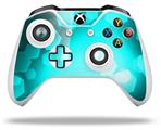 WraptorSkinz Decal Skin Wrap Set works with 2016 and newer XBOX One S / X Controller Bokeh Hex Neon Teal (CONTROLLER NOT INCLUDED)