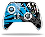 WraptorSkinz Decal Skin Wrap Set works with 2016 and newer XBOX One S / X Controller Baja 0040 Blue Medium (CONTROLLER NOT INCLUDED)