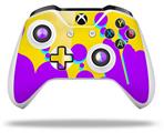 WraptorSkinz Decal Skin Wrap Set works with 2016 and newer XBOX One S / X Controller Drip Purple Yellow Teal (CONTROLLER NOT INCLUDED)