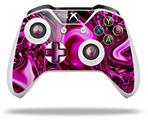 WraptorSkinz Decal Skin Wrap Set works with 2016 and newer XBOX One S / X Controller Liquid Metal Chrome Hot Pink Fuchsia (CONTROLLER NOT INCLUDED)