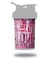 Decal Style Skin Wrap works with Blender Bottle 22oz ProStak Grunge Love (BOTTLE NOT INCLUDED)