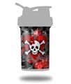 Decal Style Skin Wrap works with Blender Bottle 22oz ProStak Emo Skull Bones (BOTTLE NOT INCLUDED)