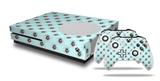 WraptorSkinz Decal Skin Wrap Set works with 2016 and newer XBOX One S Console and 2 Controllers Kearas Daisies Seafoam