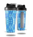 Decal Style Skin Wrap works with Blender Bottle 28oz Skull And Crossbones Pattern Blue (BOTTLE NOT INCLUDED)