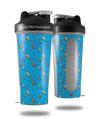 Decal Style Skin Wrap works with Blender Bottle 28oz Sea Shells 02 Blue Medium (BOTTLE NOT INCLUDED)