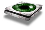 Vinyl Decal Skin Wrap compatible with Sony PlayStation 4 Slim Console Eyeball Green Dark (PS4 NOT INCLUDED)
