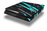 Vinyl Decal Skin Wrap compatible with Sony PlayStation 4 Slim Console Baja 0014 Neon Teal (PS4 NOT INCLUDED)