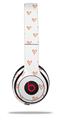 WraptorSkinz Skin Decal Wrap compatible with Beats Solo 2 and Solo 3 Wireless Headphones Hearts Orange (HEADPHONES NOT INCLUDED)