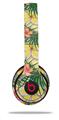 WraptorSkinz Skin Decal Wrap compatible with Beats Solo 2 and Solo 3 Wireless Headphones Beach Flowers 02 Yellow Sunshine (HEADPHONES NOT INCLUDED)