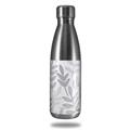 Skin Decal Wrap for RTIC Water Bottle 17oz Watercolor Leaves Purple (BOTTLE NOT INCLUDED)