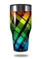 Skin Decal Wrap for Walmart Ozark Trail Tumblers 40oz Rainbow Plaid (TUMBLER NOT INCLUDED) by WraptorSkinz