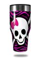 Skin Decal Wrap for Walmart Ozark Trail Tumblers 40oz Pink Zebra Skull (TUMBLER NOT INCLUDED) by WraptorSkinz