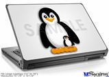 Laptop Skin (Large) - Penguins on White