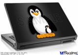 Laptop Skin (Large) - Penguins on Black