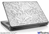 Laptop Skin (Large) - Fall Black On White