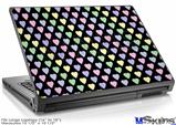 Laptop Skin (Large) - Pastel Hearts on Black