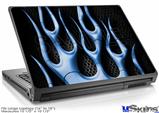 Laptop Skin (Large) - Metal Flames Blue