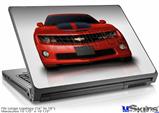 Laptop Skin (Large) - 2010 Chevy Camaro Victory Red - Black Stripes