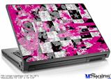 Laptop Skin (Large) - Checker Skull Splatter