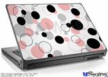 Laptop Skin (Large) - Lots of Dots Pink on White