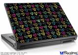 Laptop Skin (Large) - Kearas Hearts Black