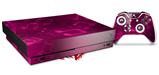 Skin Wrap for XBOX One X Console and Controller Bokeh Music Hot Pink