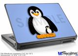 Laptop Skin (Medium) - Penguins on Blue