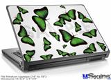 Laptop Skin (Medium) - Butterflies Green