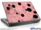Laptop Skin (Medium) - Lots of Dots Pink on Pink