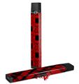 Skin Decal Wrap 2 Pack for Juul Vapes Criss Cross Red JUUL NOT INCLUDED