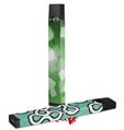 Skin Decal Wrap 2 Pack for Juul Vapes Bokeh Squared Green JUUL NOT INCLUDED