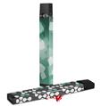 Skin Decal Wrap 2 Pack for Juul Vapes Bokeh Squared Seafoam Green JUUL NOT INCLUDED